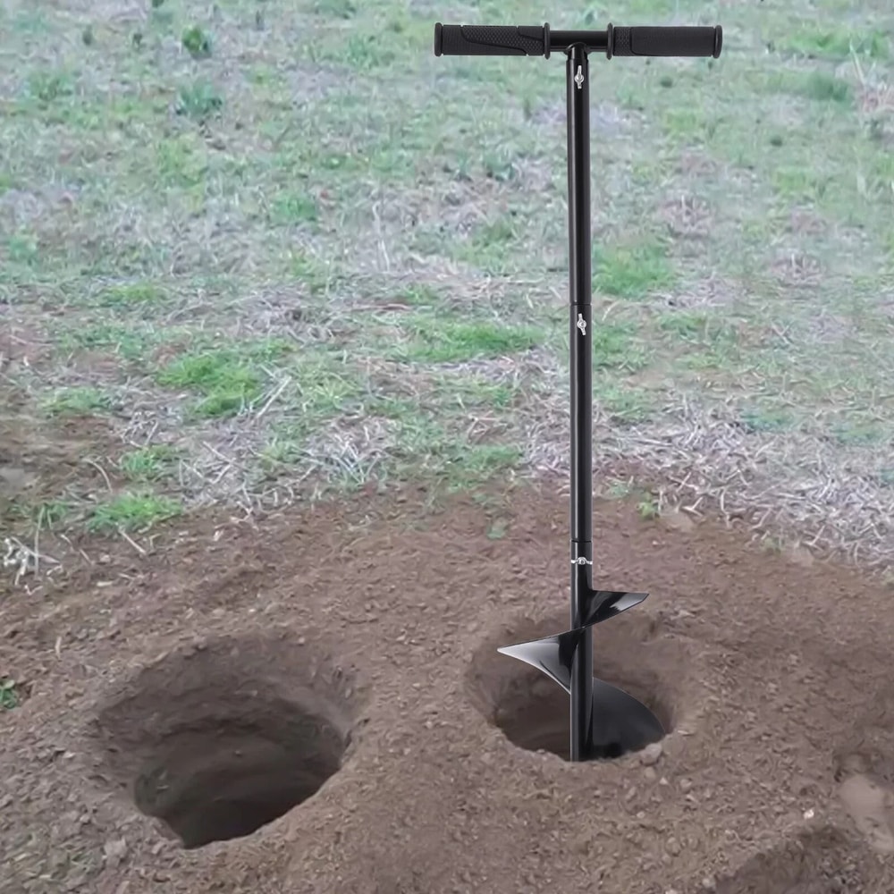 Hand Digger Post Hole Auger Soil Borer For Fence Installation 0