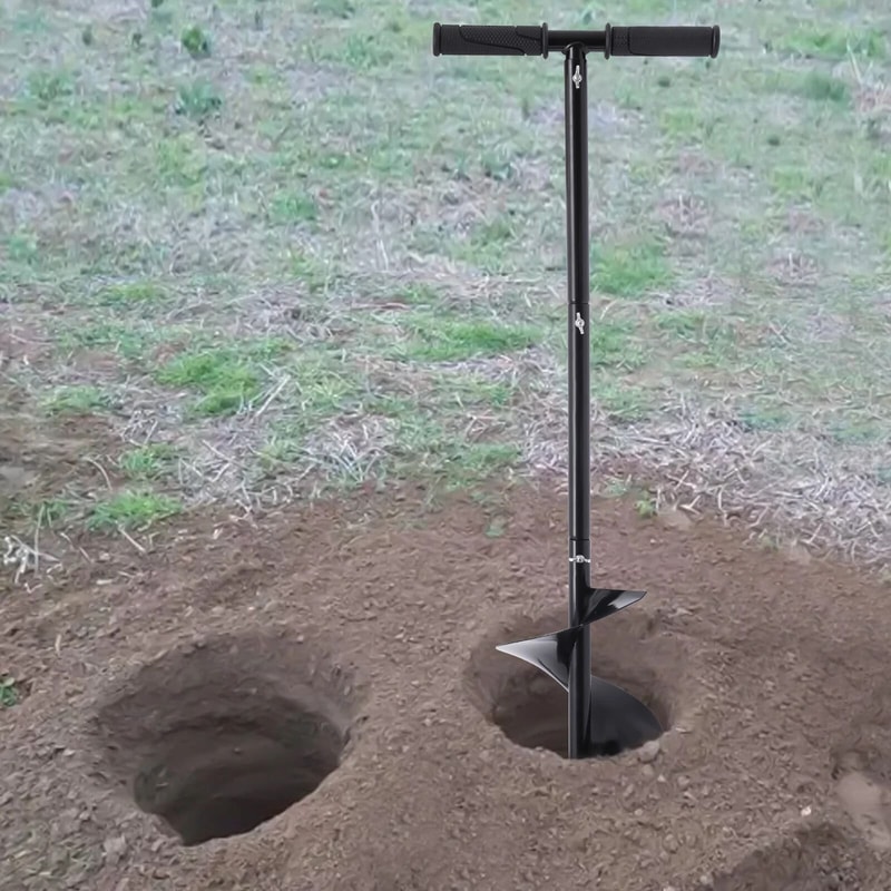 Hand Digger Post Hole Auger Soil Borer For Fence Installation 0
