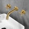 Brass Waterfall Bathroom Faucet Handle Wall Mount Sink Mixer Tap 1