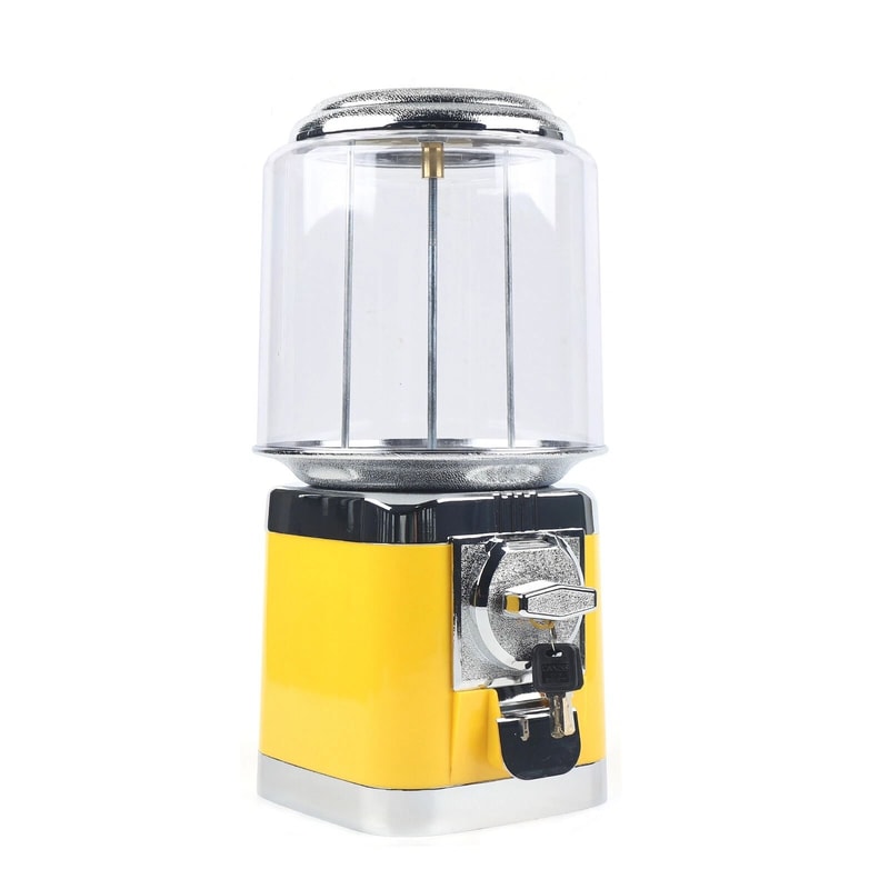 Yellow Candy Vending Machine Bulk Gumball Nut Dispenser Treat Station 2