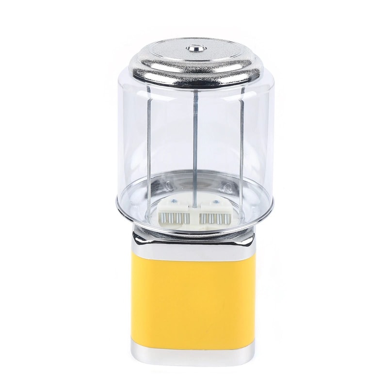 Yellow Candy Vending Machine Bulk Gumball Nut Dispenser Treat Station 4