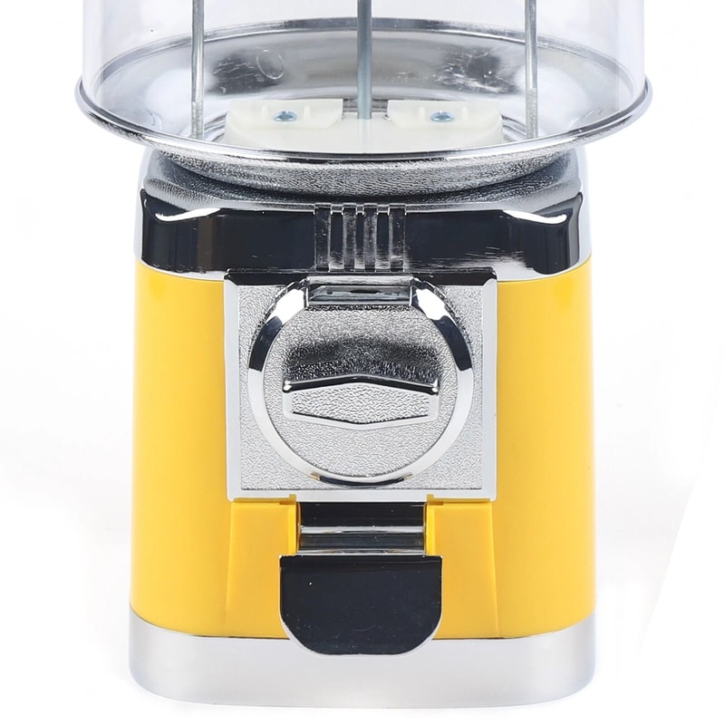 Yellow Candy Vending Machine Bulk Gumball Nut Dispenser Treat Station 6