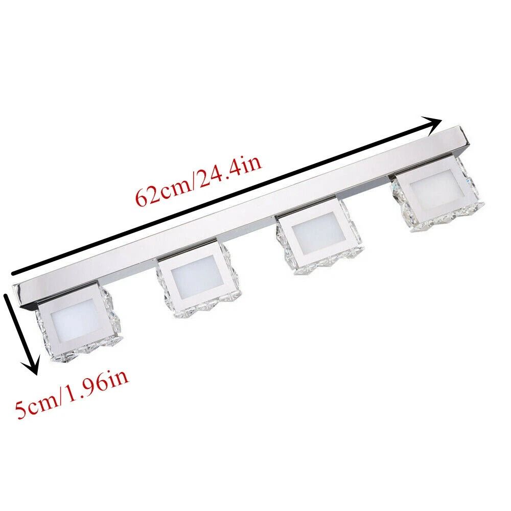 Modern Bathroom Vanity LED Crystal Mirror Lamp Light Fixture 11