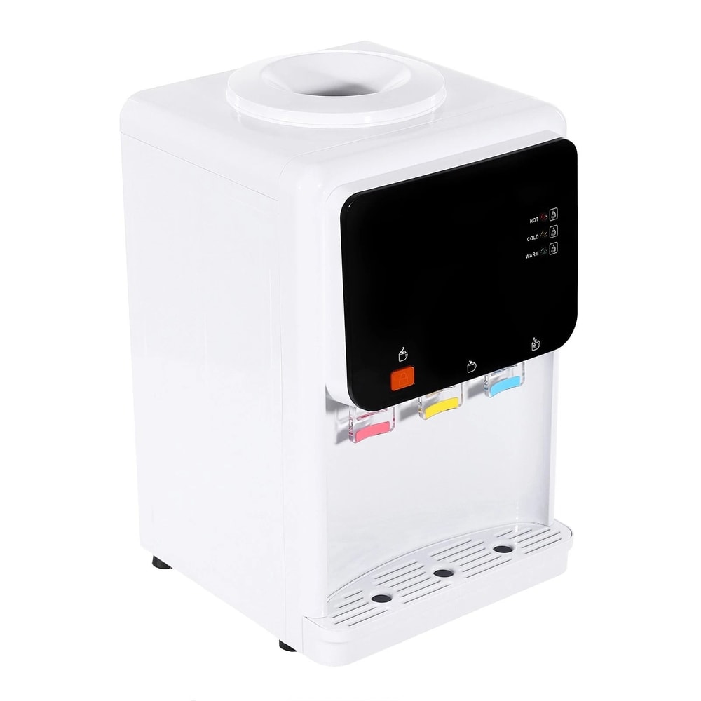 Hot Cold Water Cooler Drinking Machine Top Loading Countertop Dispenser 4