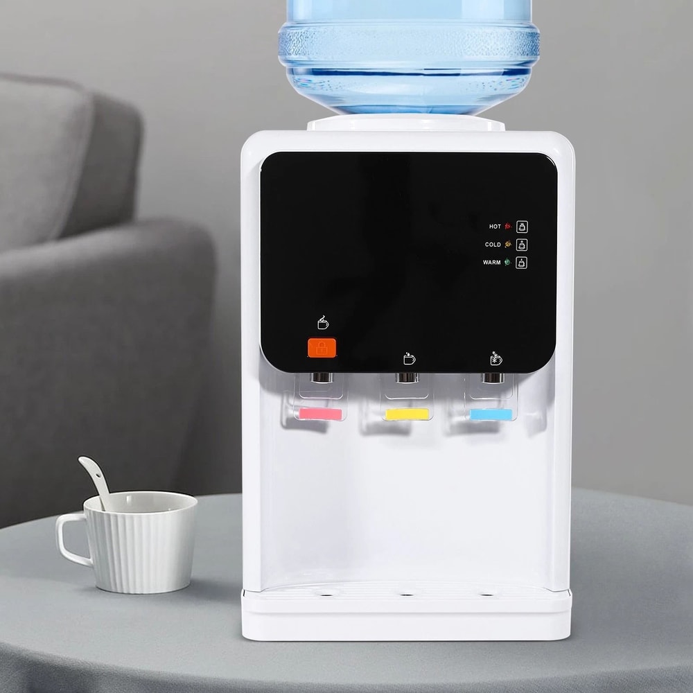 Hot Cold Water Cooler Drinking Machine Top Loading Countertop Dispenser 1