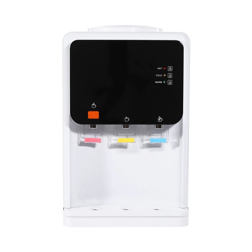 Hot Cold Water Cooler Drinking Machine Top Loading Countertop Dispenser 2