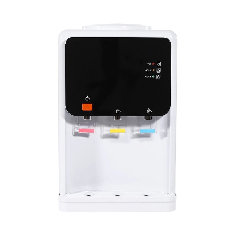 Hot Cold Water Cooler Drinking Machine Top Loading Countertop Dispenser 2