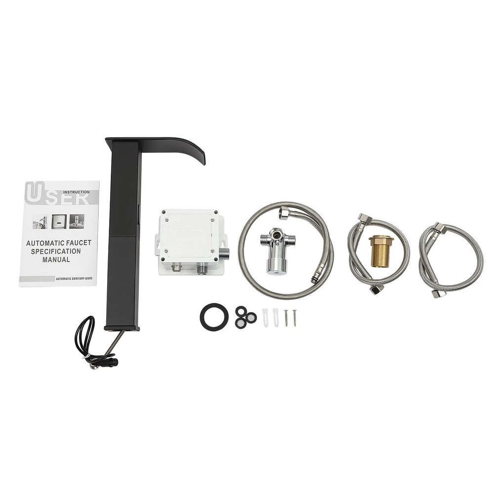 Sensor Faucet Black With Modern Design And Temperatureregulating Valve For Kitchens 17