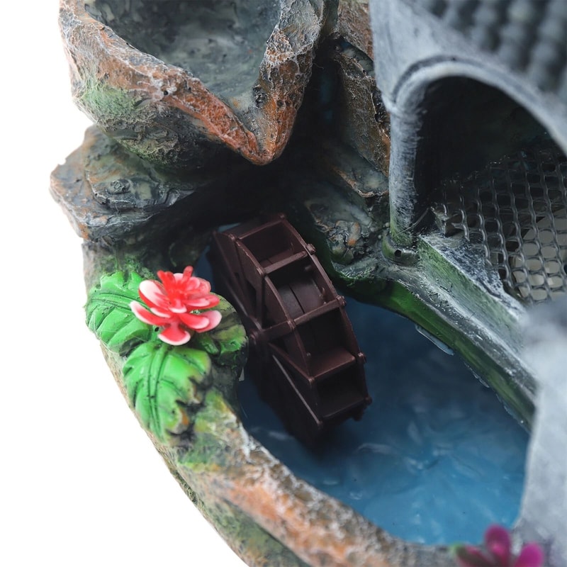 Mini Waterfall Indoor Desktop Water Fountain Tabletop Rockery Fountain Ornament 3
