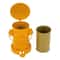 Pedal Trash Can For IndoorOutdoor Use Retro Fire Hydrant Design Yellow 9