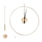 Hollow Design WallMounted Clock With Pendulum Gold Gift 11