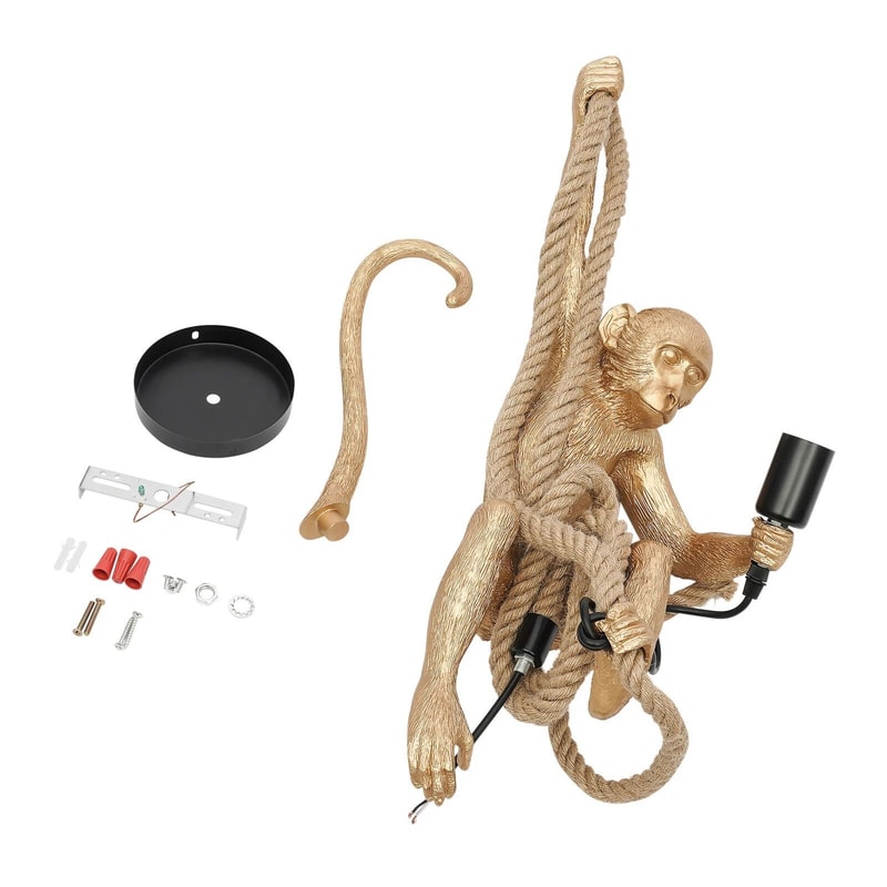 LED Monkey Chandelier Ceiling Lamp Unique Pendent Lamp Home Decor 7