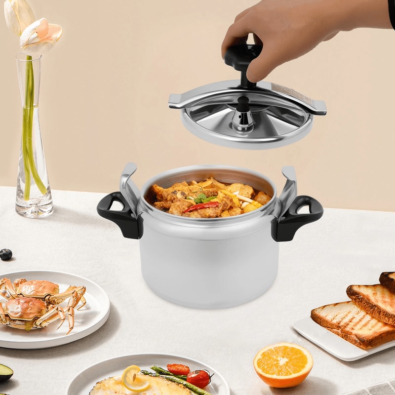 Tabletop Stove Top Pressure Cooker Pot With Aluminum Alloy Design 0