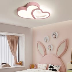 flush mount pendant lamp, modern heart shape led ceiling light chandelier fixture