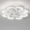 Crystal Flower Shaped Chandelier Lamp Fixture Modern Acrylic LED Ceiling Light 8