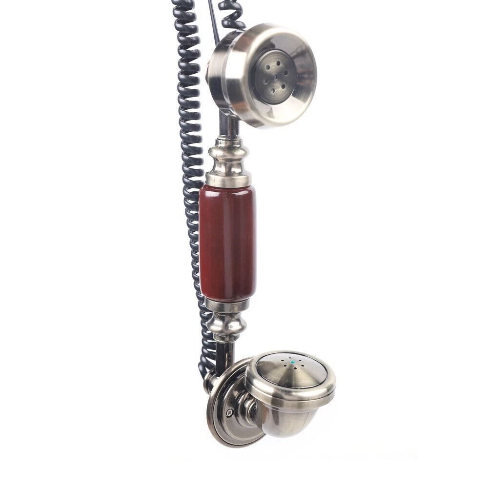 Retro Old Fashion Telephone Vintage Rotary Dial Phone Working Classic Telephone 7