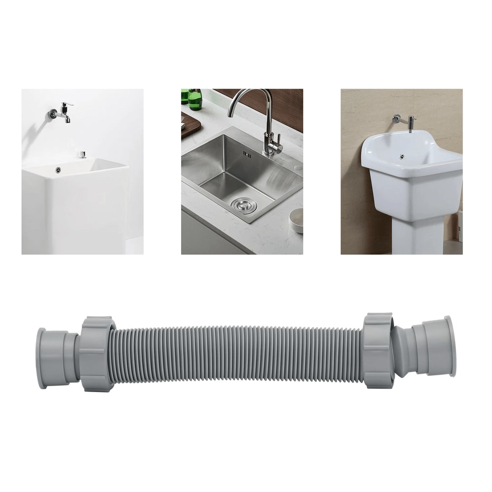 Drain Tubing Pipe For Kitchen Sink Flexible Basin Water Drain Hose Tube LeakProof Design Easy To U 9