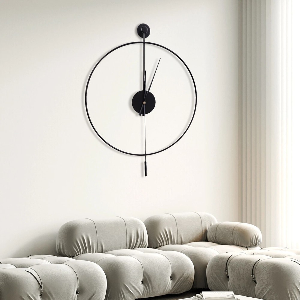Home Clock Silent Minimalist Wall Clock Round Modern Art Decor 0