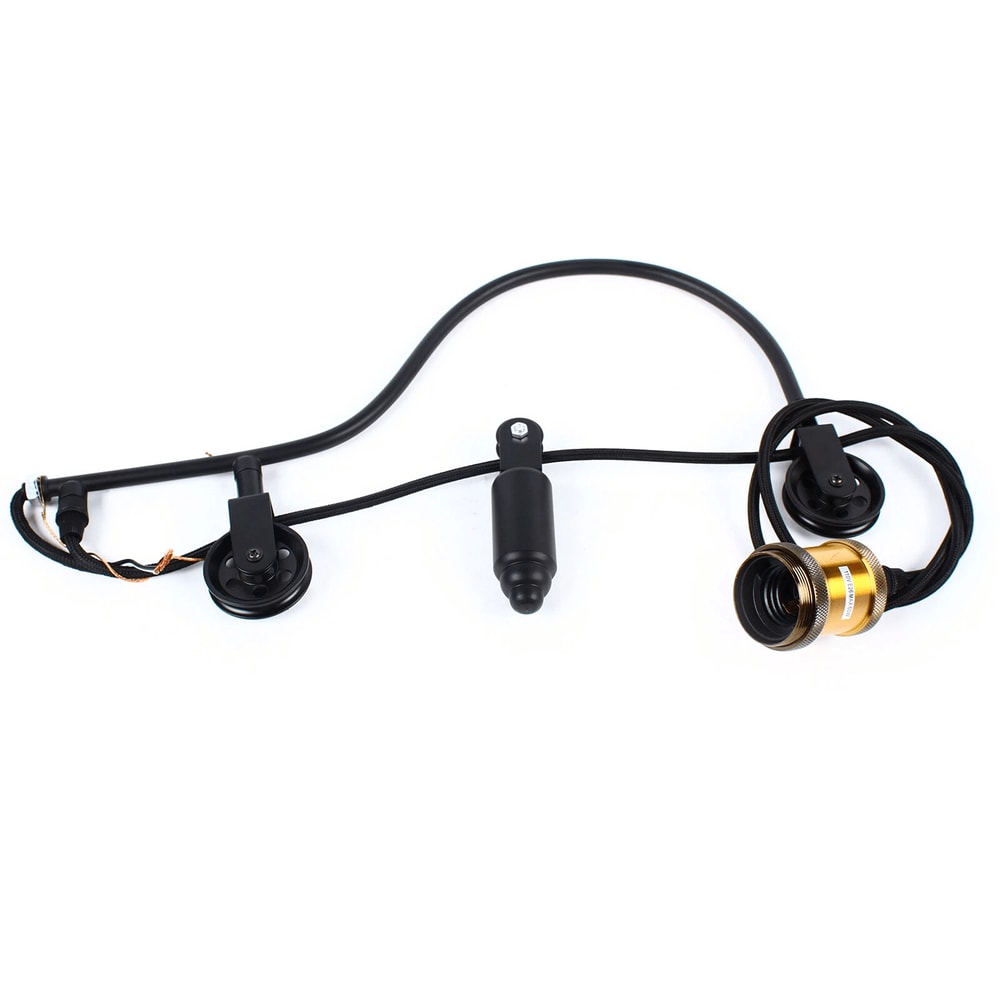 Pulley Metal Wall Fixture Vintage Industrial Gooseneck Wall Light Lamp 1