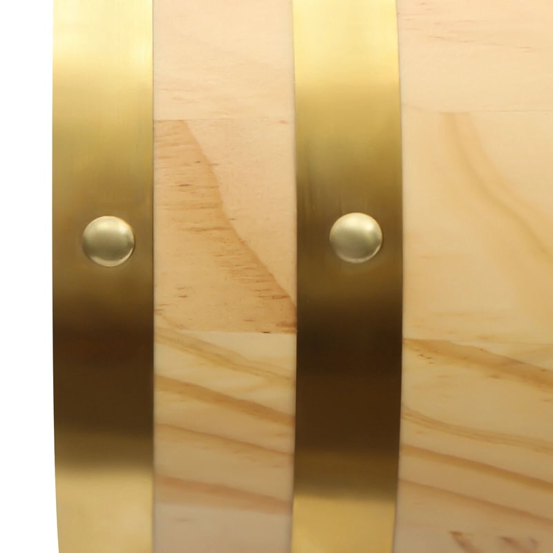 Wine Barrel With Faucet On Decorative Pine Wood Stand For Whiskey Wine 2