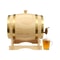 Wine Barrel With Faucet On Decorative Pine Wood Stand For Whiskey Wine 13