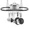 Oval Pot And Pan Rack For Ceiling Wall Mounted Storage With Hooks 5