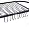 Oval Pot And Pan Rack For Ceiling Wall Mounted Storage With Hooks 7