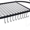 Oval Pot And Pan Rack For Ceiling Wall Mounted Storage With Hooks 7
