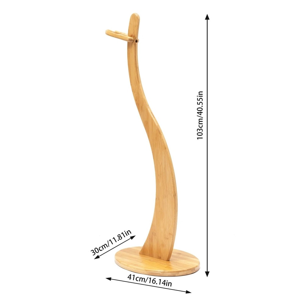 Guitar Floor Stand Bamboo Stand For Ukulele And Guitar Support 7