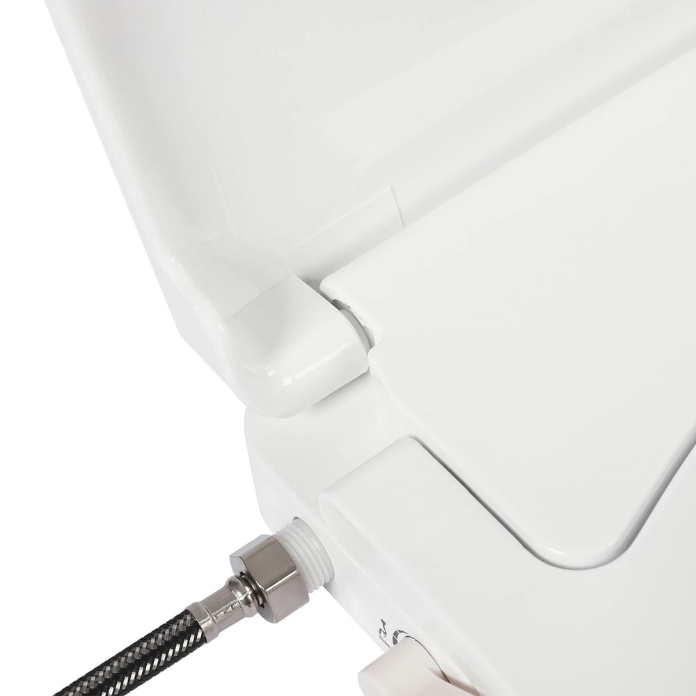 Bidet Fresh Water Spray Kit NonElectric Toilet Seat Attachment With Dual Nozzle 5