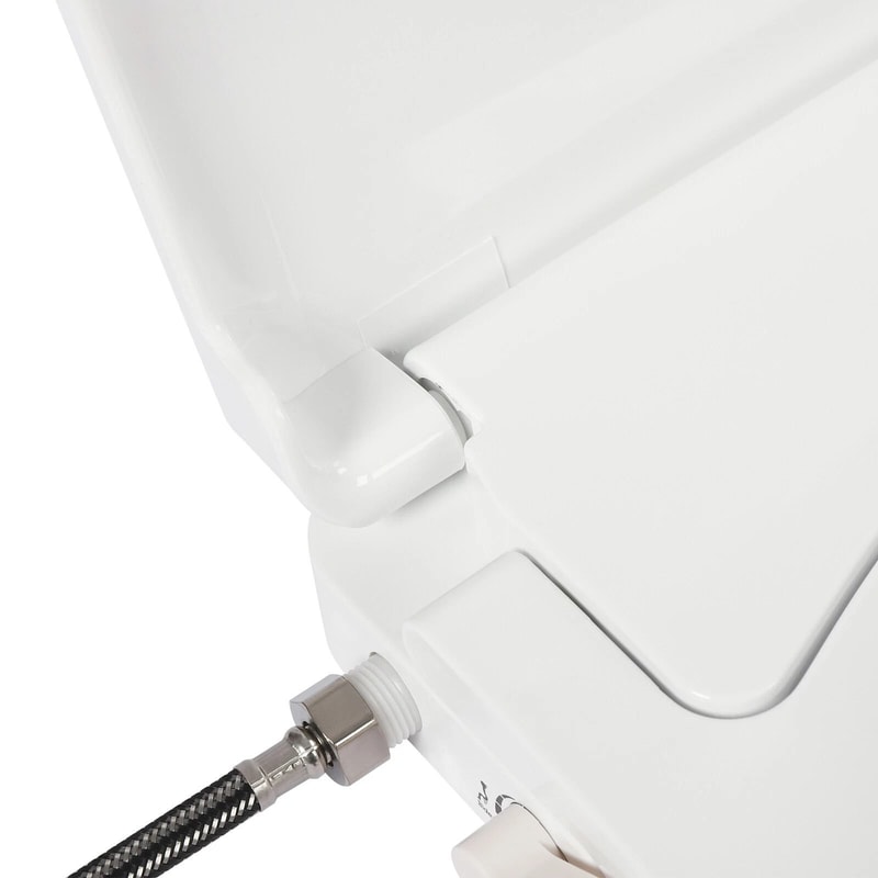 Bidet Fresh Water Spray Kit NonElectric Toilet Seat Attachment With Dual Nozzle 5