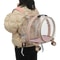Rolling Wheels Pet Carrier Transparent Fully Breathable For Traveling 3