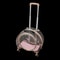 Rolling Wheels Pet Carrier Transparent Fully Breathable For Traveling 4