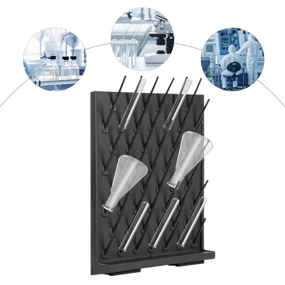 52 Peg Lab Drying Rack Detachable Draining Rack For Glassware 8