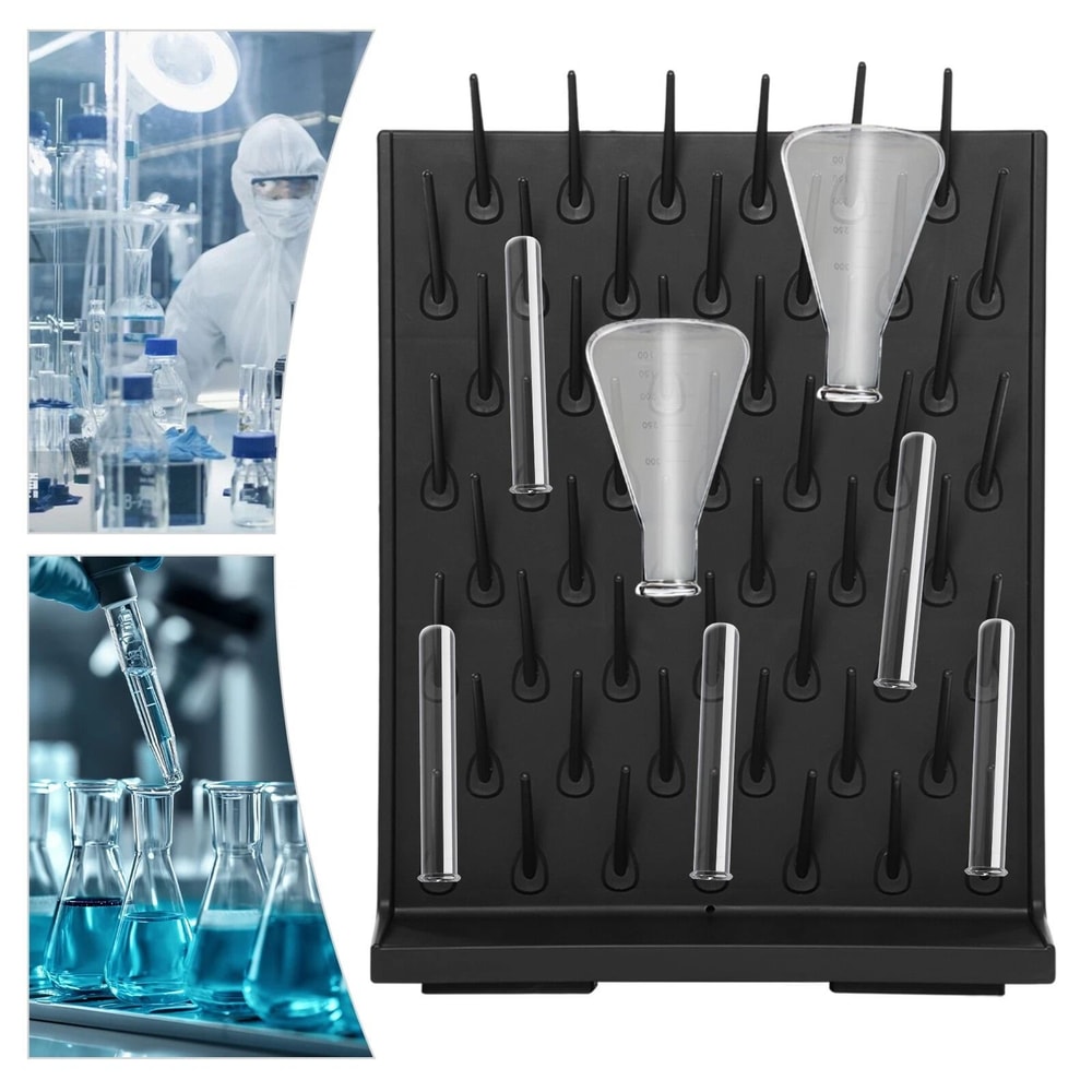 52 Peg Lab Drying Rack Detachable Draining Rack For Glassware 9