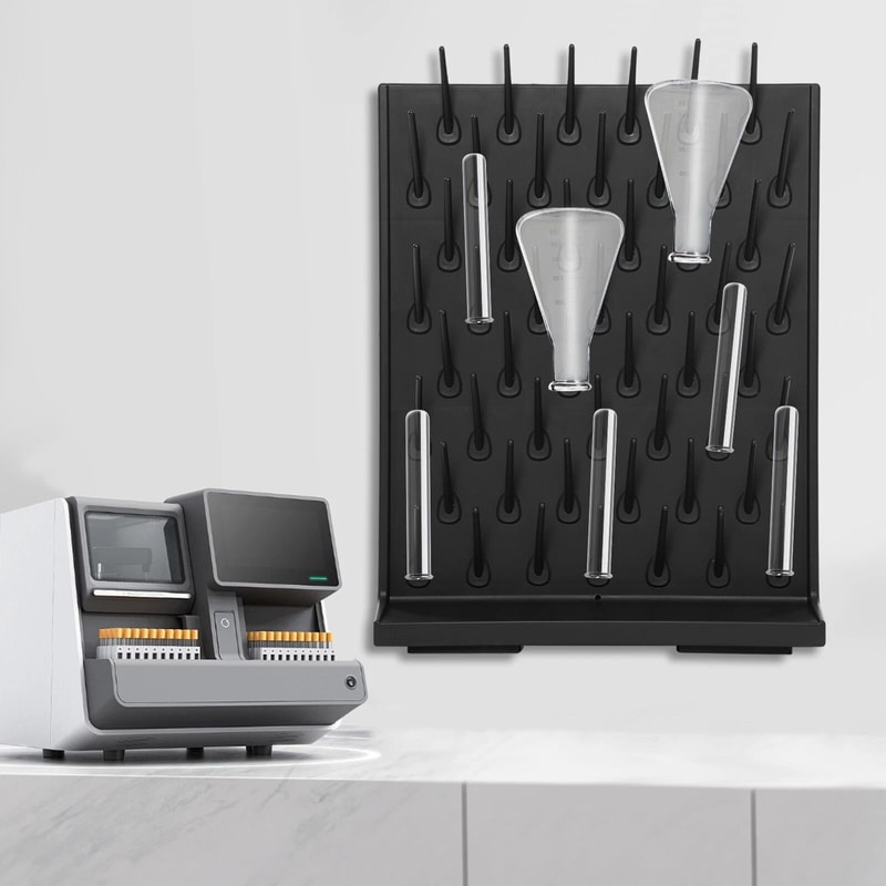 52 Peg Lab Drying Rack Detachable Draining Rack For Glassware 12