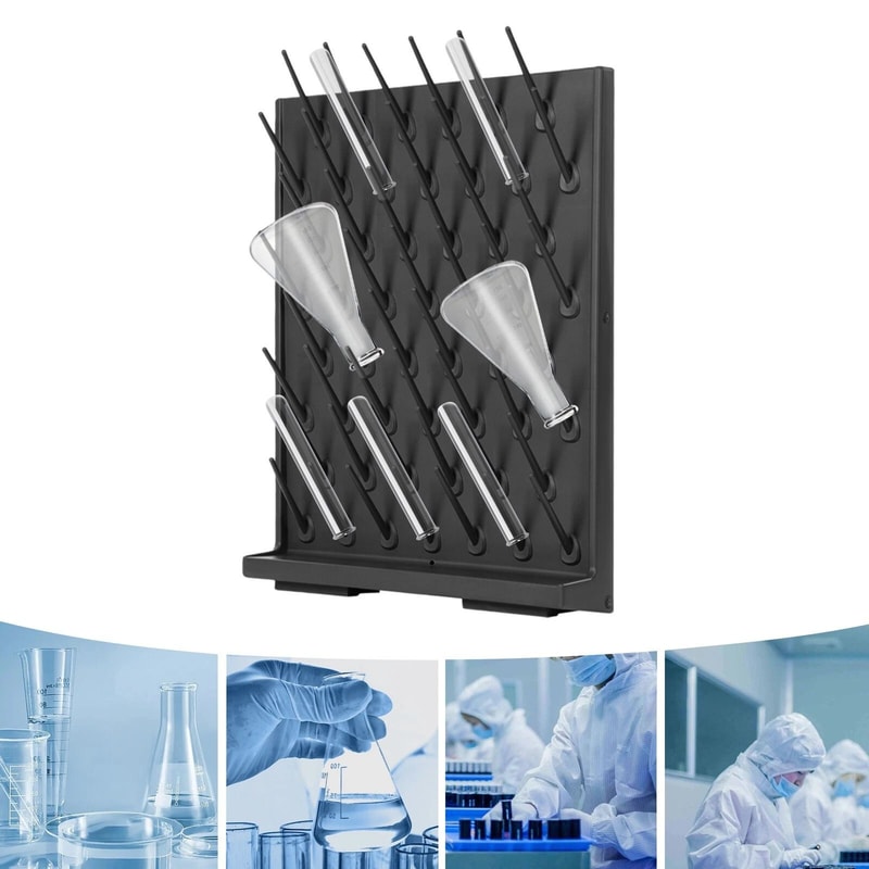 52 Peg Lab Drying Rack Detachable Draining Rack For Glassware 7