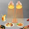 2Head Food Warming Lamp Gold Tabletop Food Insulation Lamp Food Warmer 2