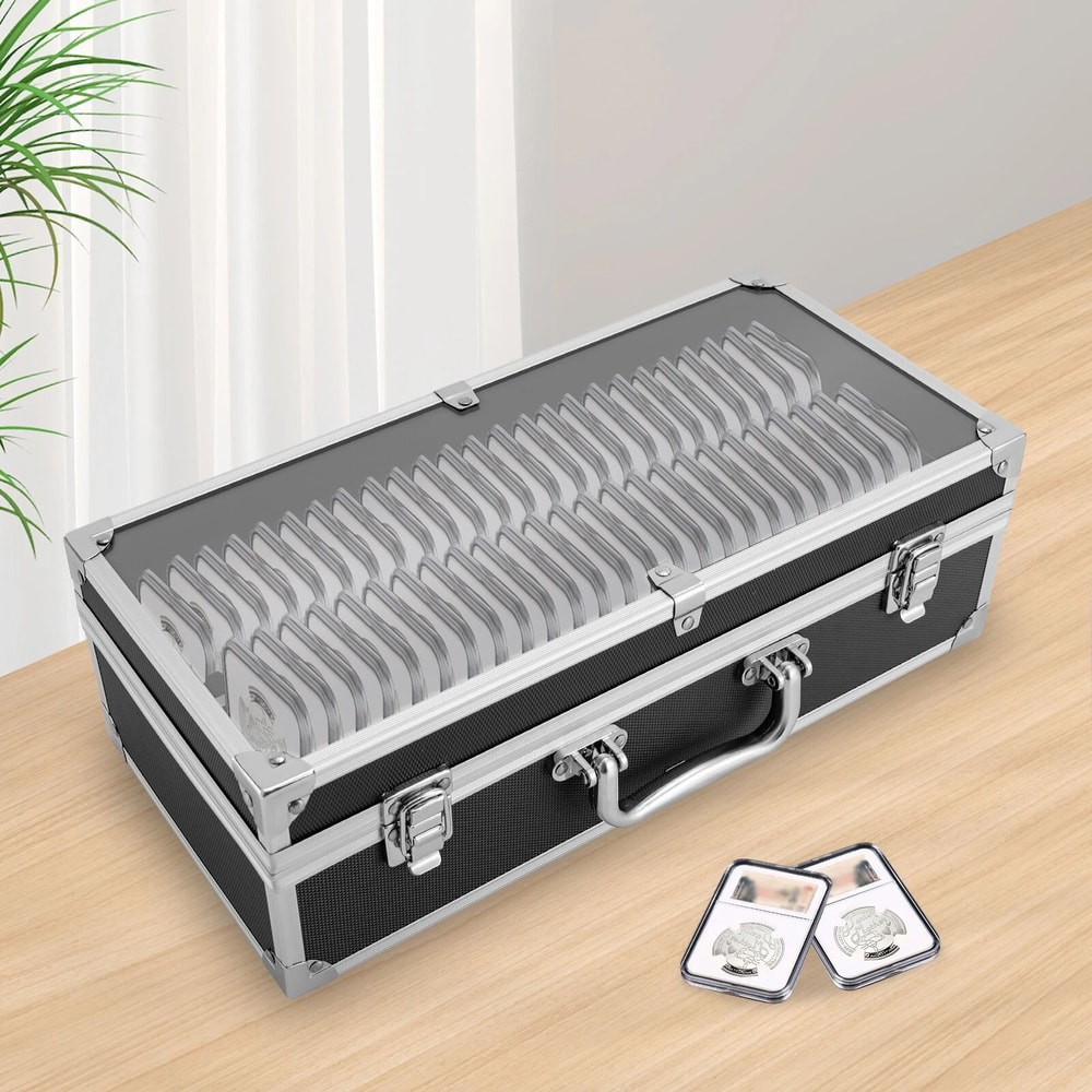 Display Storage Box For NGC ANACS Certified Coin Holders Slabs 7