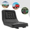 Black Tractor Seat With Brackets For Mower Dumper Digger Universal Compact Fit 10