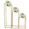Elegant Gold Wedding Flower Stand Set Plating Floral Decor Vase Floor Column Stand 1