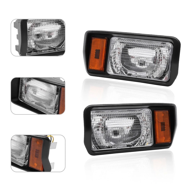 Golf Cart Up Halogen Headlights Headlamps For Club Car DS Turf Carryall 2