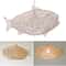Fish Shape Lantern Chandelier Rattan Chandelier Hanging Ceiling Lamp 3