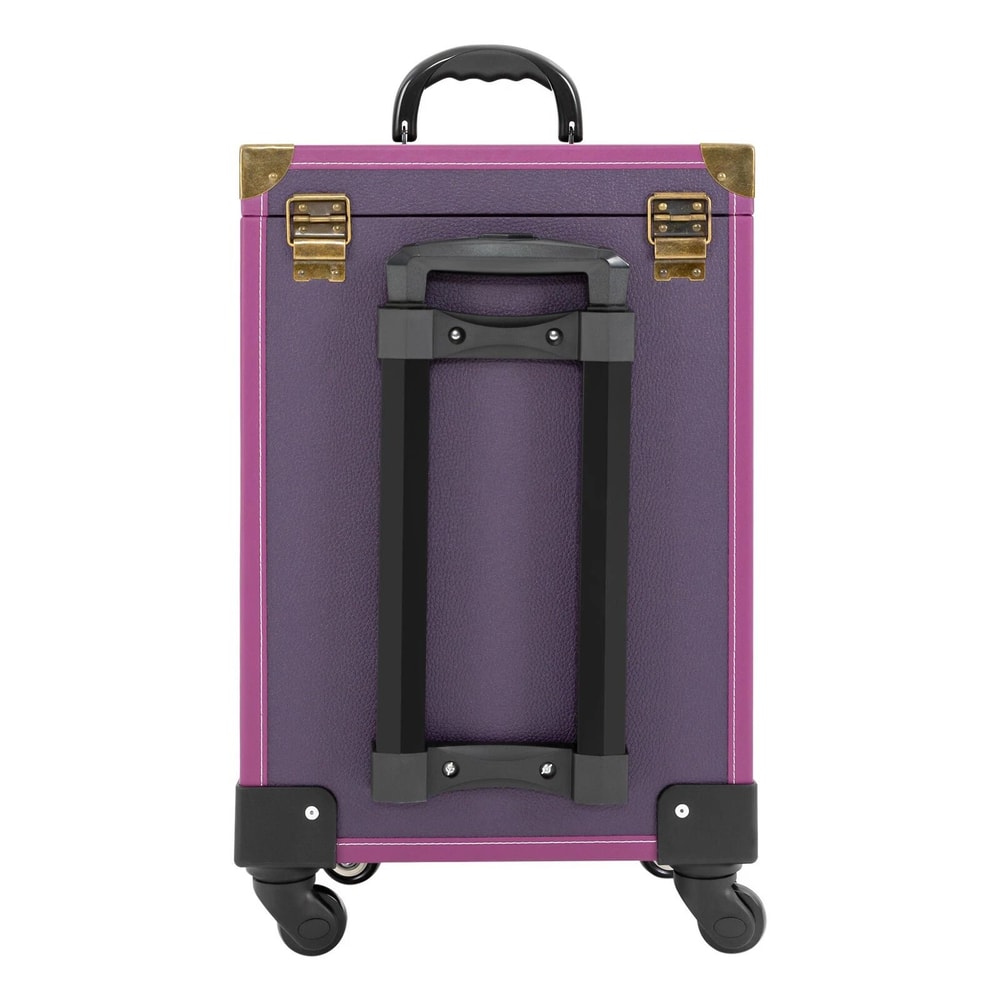 Travel Vanity Organizer Portable Makeup Train Case Professional Cosmetic Trolley 9