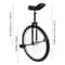 Adjustable Height Ride Bike Unicycle Steel Frame Bicycle For Unisex Adults 10