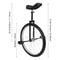 Adjustable Height Ride Bike Unicycle Steel Frame Bicycle For Unisex Adults 10