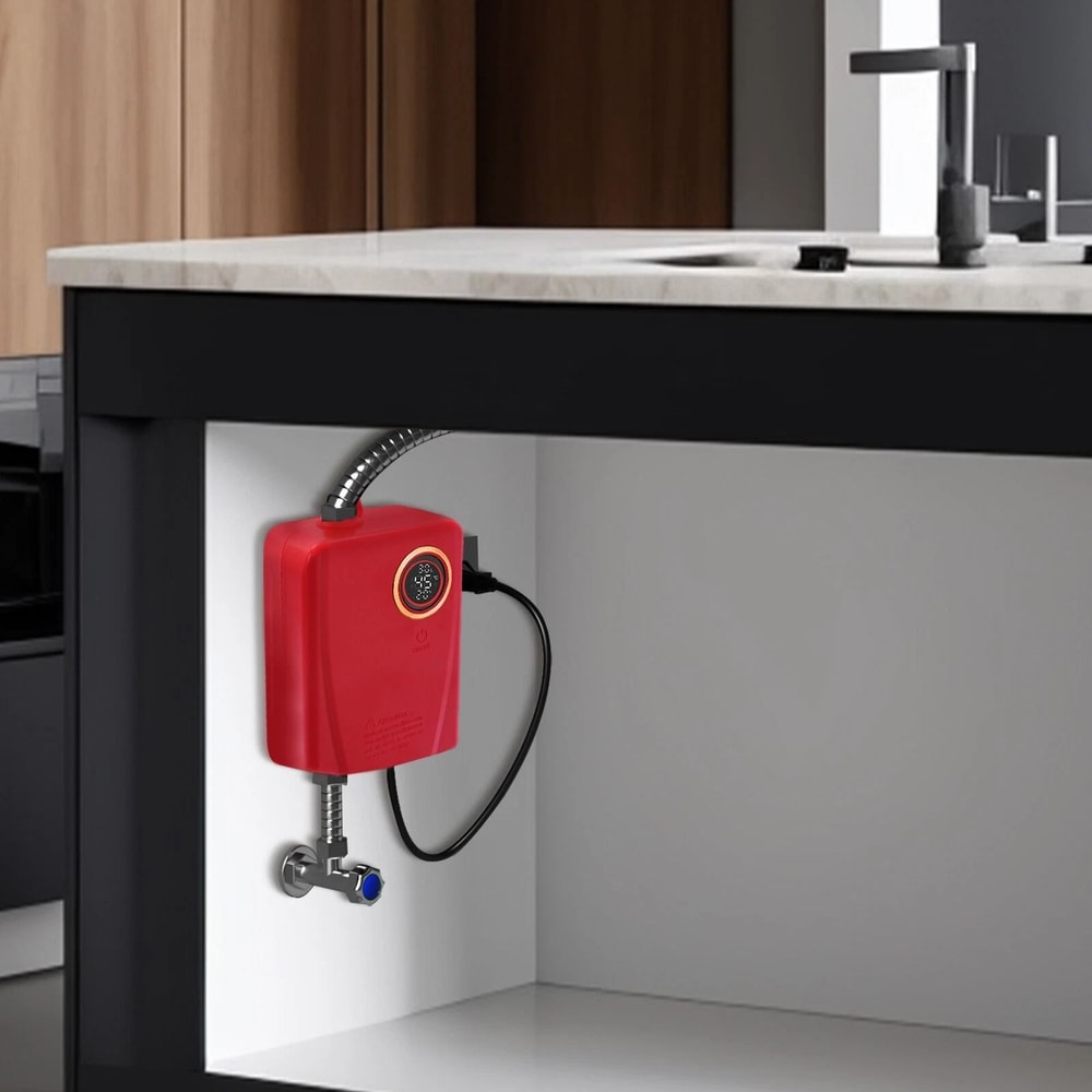 Portable Instant Hot Shower Heater Electric Tankless Water Heater For Kitchen 9