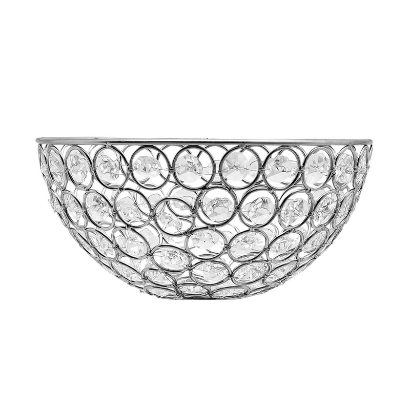 Elegant Glass Crystal Centerpiece 5 Arm Table Candelabra Votive Candle Stick Holder 4