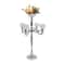 Elegant Glass Crystal Centerpiece 5 Arm Table Candelabra Votive Candle Stick Holder 9