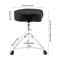 Black Drum Throne Thick Padded Seat Adjustable Height Drummers Stool Guitar Chair 1